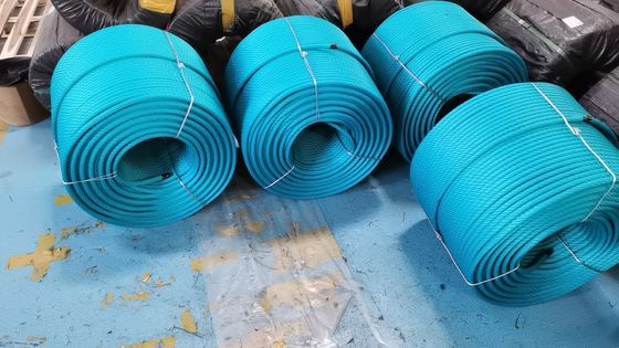 Corde combinée de jeu extérieure tressée à 6 brins de 500 m pour filet d'escalade