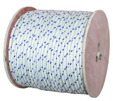 Couleur bleue 16 fils double tressé nylon ligne d'amarrage de quai et la ligne d'ancrage de la corde 6mm-60mm vente à chaud