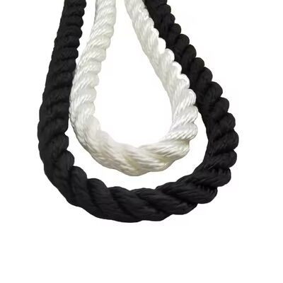 Corde en polyester 8 brins de 16-18 mm, haute qualité, résistance élevée, pour l'amarrage maritime