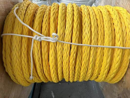 Corde marine flottante à 12 brins UHMWPE à haute résistance et à faible allongement