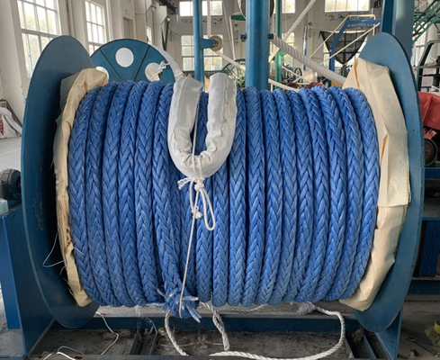 12 le brin de haute résistance Uhmwpe a tressé la corde Tow Mooring Rope For Shipyard