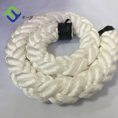 Corde d'amarrage en polyester tressée à brides de qualité marine 8 pour des applications à haute résistance et à faible étirement