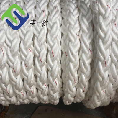 Amarrant la ligne d'amarrage en nylon corde tressée de yacht de brin de la haussière 8 de 48mmx220m