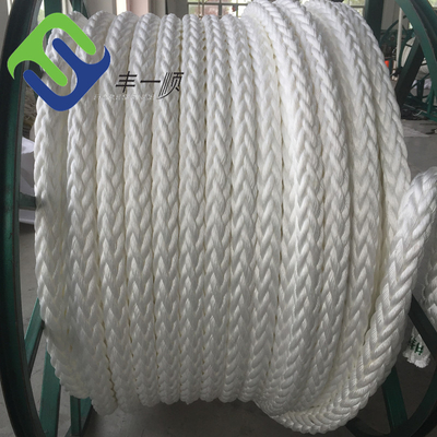 Amarrant la ligne d'amarrage en nylon corde tressée de yacht de brin de la haussière 8 de 48mmx220m