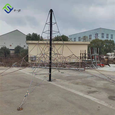 Filets s'élevants de l'équipement des enfants de pyramide de polyester pour des terrains de jeu
