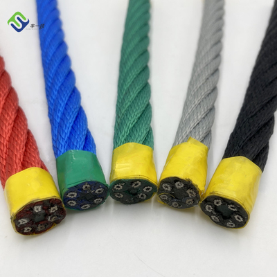 6 terrain de jeu extérieur de polyester du brin 16mm de corde tressée de combinaison