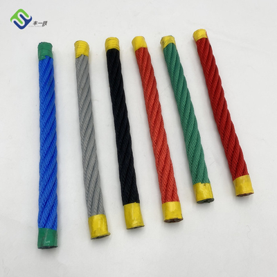 6*8 FC a tordu le brin 6 de la corde 16mm de combinaison de polyester avec le noyau en métal