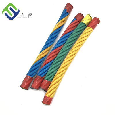 6 polyester net s'élevant de la corde 16mm de combinaison de brins pour le parc d'attractions