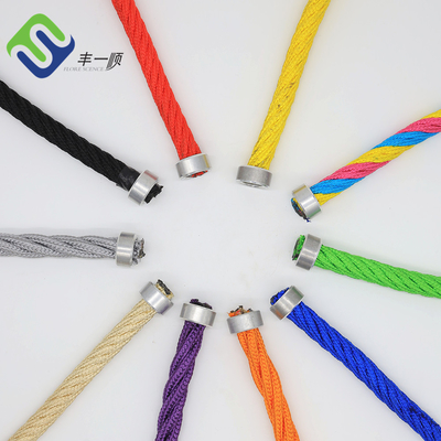 6 câble métallique de terrain de jeu de corde de combinaison de polyester du fil 16mm pour les filets s'élevants