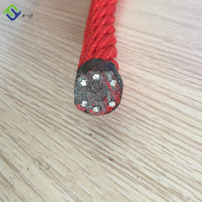 Résistant UV de corde de combinaison de polyester du terrain de jeu 16mm avec le noyau en acier