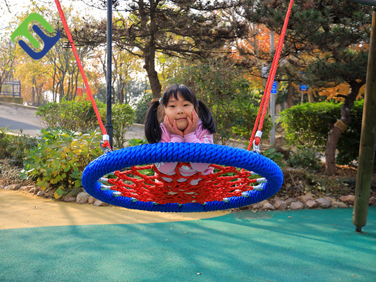Les enfants de patio autour de l'oscillation de nid posent 120cm pour le divertissement de terrain de jeu