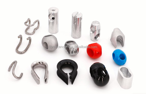 Vente en gros pour le connecteur en plastique de corde d'accessoires de terrain de jeu de 16mm