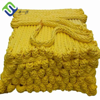 Corde d'Uhmwpe de brin de l'amarrage 12 de bateau 28mm - 96mm pré étirés