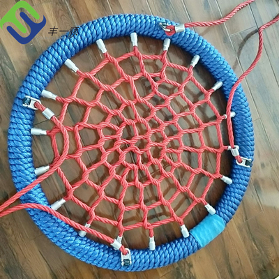Noyau en acier en plastique s'élevant de combinaison de terrain de jeu de corde d'oscillation d'hamac