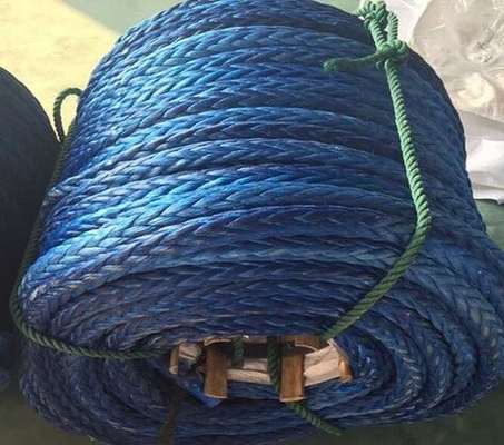 12 fils de corde UHMWPE Corne à double tresse Corde UHMWPE Hawser Corde de navire