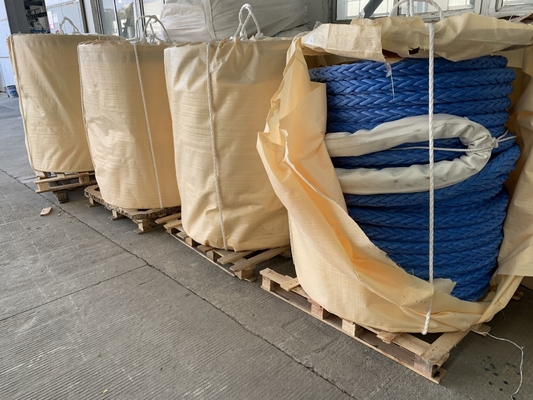 Rope d'amarrage UHMWPE à 12 brins tressés 28 mm-96 mm HMPE