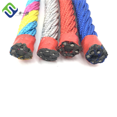 6 câble métallique de terrain de jeu de corde de combinaison de polyester du fil 16mm pour les filets s'élevants