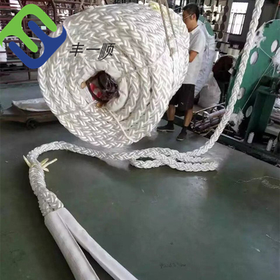 Amarrant la poly corde de 8 brins putréfaction de 48mm - de 96mm résistante pour des bateaux