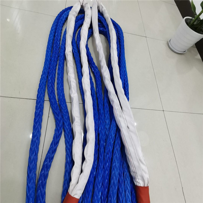 16mm épissé 12 corde HMPE marin Tug Boat Tow Rope du brin UHMWPE
