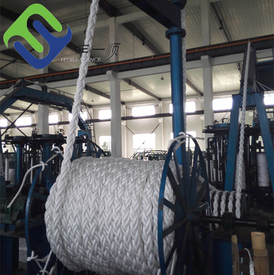 52mm pp ont tressé le brin de Marine Rope Mooring 8 de polypropylène