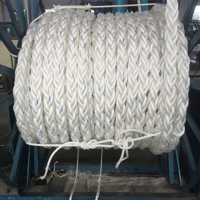 28mm - 96mm 8 lignes d'amarrage de polypropylène de bateau de corde du brin pp