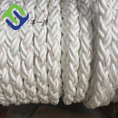 8 Strand Nylon Rope Heavy Duty Marine Mooring Line with Customizable Length and Good Knotability
