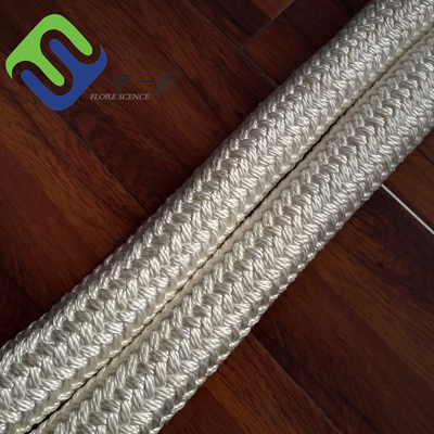 Le double a tressé la corde en nylon de brin de Marine Mooring Ropes 12 pour de grands bateaux