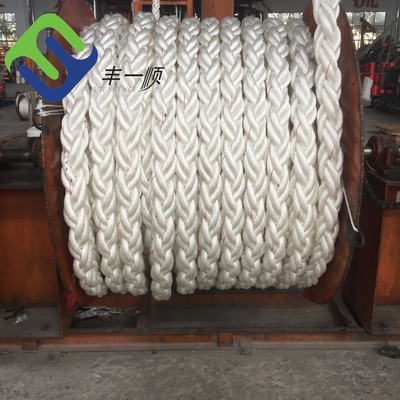 Diamètre 56mm×220m corde de amarrage en nylon tressée de 8 brins avec le certificat d'ABS