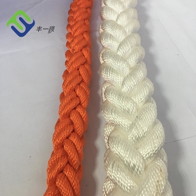 élongation Marine Ship Mooring Rope de corde de polyester de brin du diamètre 8 de 52mm basse