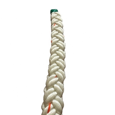 Corde blanche de polyester de 8 brins 25mm - 160mm Tow Line For Boat de amarrage