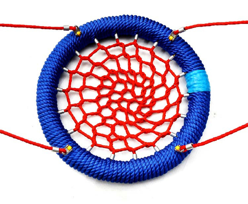 Jeux de terrain de jeu de haute qualité, nid d'oiseau, balançoire de 120 cm, anneau de 12 cm, couleur personnalisée