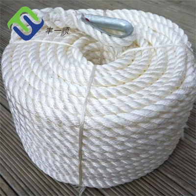Putréfaction en nylon tordue Marine Boat Anchor Rope résistante de corde de 3 brins