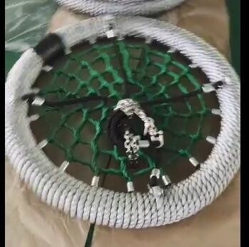 Couleur mixte gris-vert 100 cm de diamètre 12 cm anneau de terrain de jeux Net Swing Avec une grande capacité de chargement