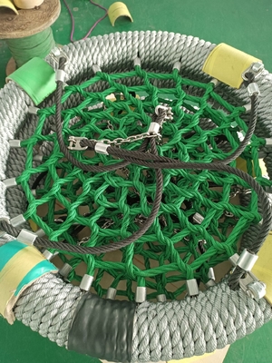 Jeux de terrain de jeu de haute qualité, nid d'oiseau, balançoire de 120 cm, anneau de 12 cm, couleur personnalisée