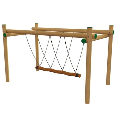 Polyester accrochant 120mm 2.5m de pont de corde de terrain de jeu d'ensemble d'oscillation profondément