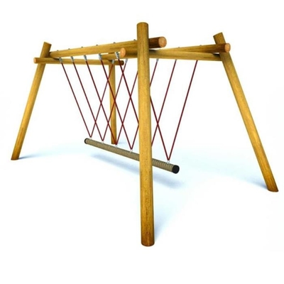 Polyester accrochant 120mm 2.5m de pont de corde de terrain de jeu d'ensemble d'oscillation profondément