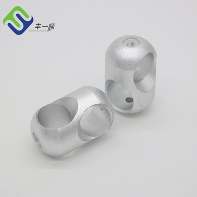 Aluminium croisé 16mm 34g de connecteur de corde de terrain de jeu de corde argentée