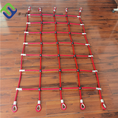 Rouille extérieure stabilisée UV nette s'élevante de corde de terrain de jeu de polyester anti