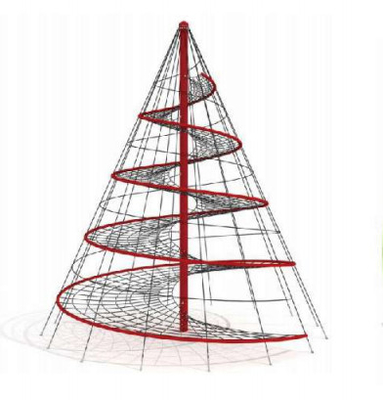 Filet extérieur commercial net s'élevant de bousculade de corde de triangle de terrain de jeu d'enfants