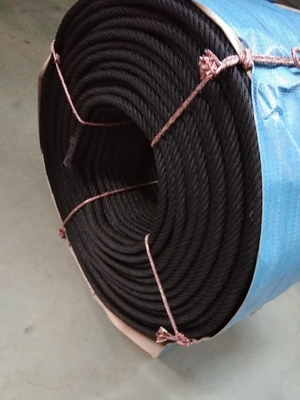 Corde de combinaison de noyau tordue 4 ou 6 par fils de fil d'acier de polyester pour l'oscillation d'hamac