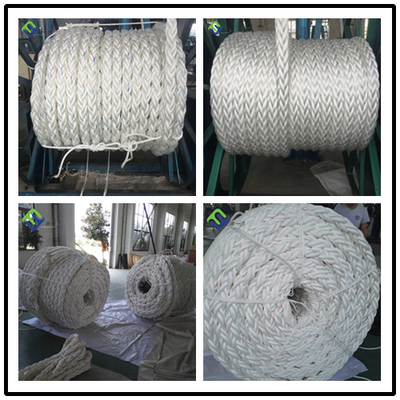 Couleur blanche de brin du polypropylène pp Marine Ship Mooring Rope 8