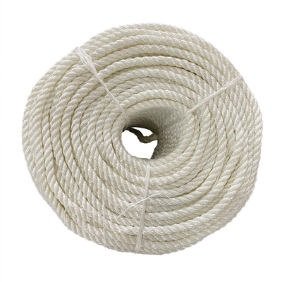 Corde tordue en nylon de polyamide de 3 brins avec la couleur blanche