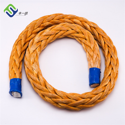 Corde UHMWPE synthétique à haute résistance Spectra de 12 brins de 32 mm de diamètre