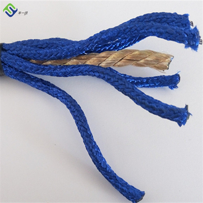 Corde de polyester à 6 brins de 16 mm avec fil d'acier pour terrain de jeux