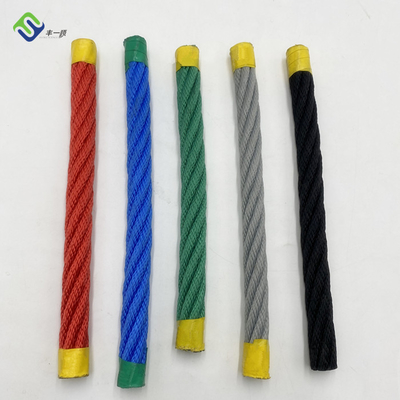 Résistant UV de corde de combinaison de polyester du terrain de jeu 16mm avec le noyau en acier